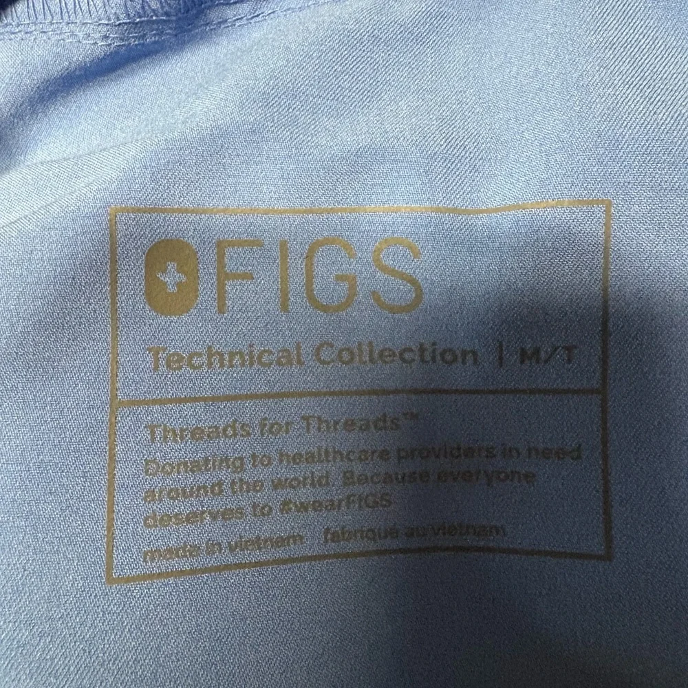 Figs Tansen Jogger Scrub Pants Mens size medium tall blue